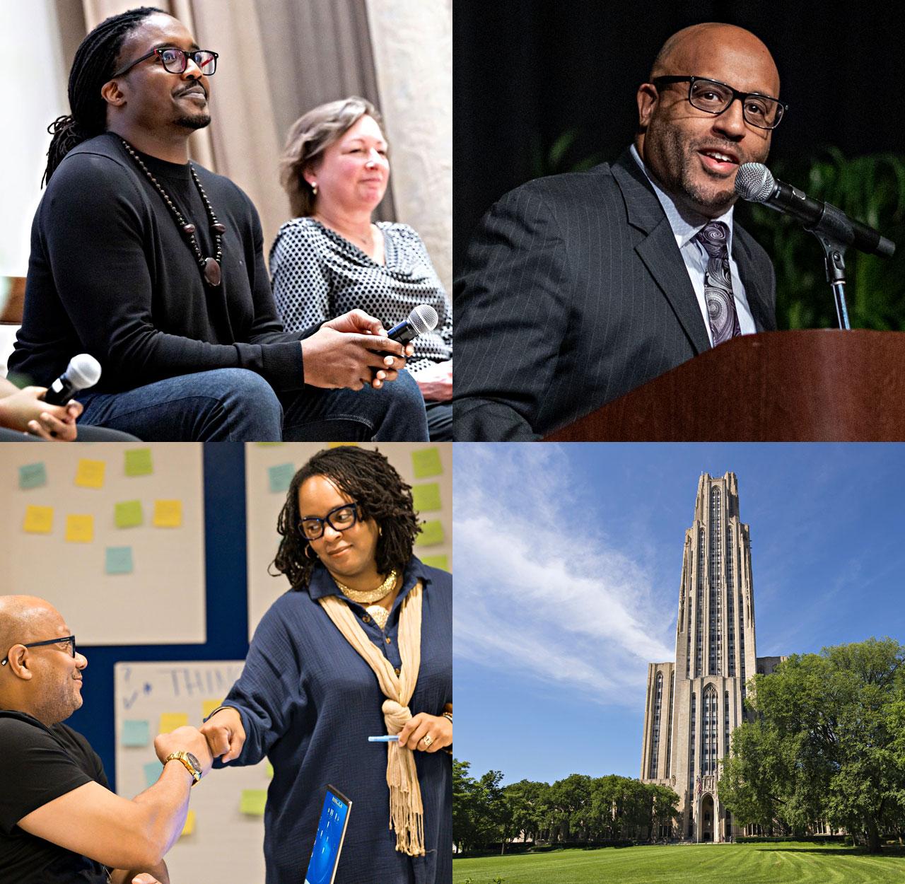 collage of faculty photos