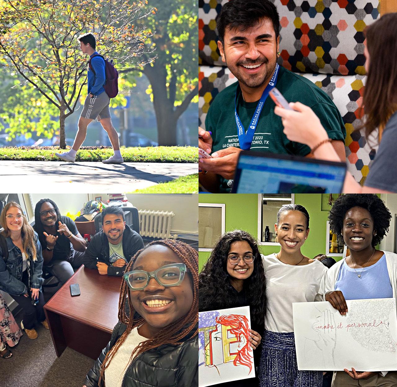 collage of student photos